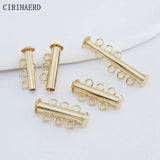 14K Gold-Plated Pearl Necklace Bracelet Connectors Fastener Clasps