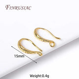 18K Plated Earwire Earring Hooks with Open Loop DIY Supplies