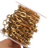 1 Meter Stainless Steel Oval Cable Link Chains for DIY Jewelry Making