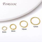 DIY Jewelry Making Supplies: Round Twist Closed Ring Connectors 6/8/10/12MM