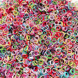 100/200/500pcs 8mm Candy Metal Jump Rings Split Double Ring DIY Necklace