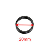 20pcs Flat Keyrings Metal Key Chain Component DIY Jewelry