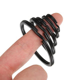 20pcs Flat Keyrings Metal Key Chain Component DIY Jewelry