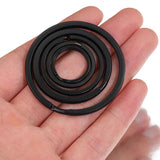 20pcs Flat Keyrings Metal Key Chain Component DIY Jewelry