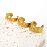 10pcs Adjustable Stainless Steel Rings Base Blank DIY Open Finger Ring