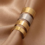 10pcs Adjustable Stainless Steel Rings Base Blank DIY Open Finger Ring