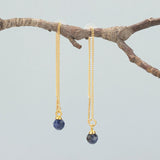 Stainless Steel Round Natural Stone Charms DIY Pendants