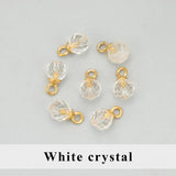 Stainless Steel Round Natural Stone Charms DIY Pendants