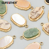 316L Stainless Steel Natural Stone Charms for DIY Pendants
