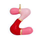 Colorful Creativity 18K Plated Initial Name A-Z Letter Charm Pendant