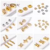 18K Plated Oval Spacer Beads with Zircon - DIY Jewelry Making Supplies