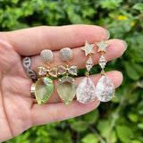18k Rhodium Plated Jewelry Accessories, 10pcs/lot