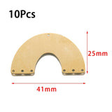 Brass Arch Connectors Half Moon Rainbow Charms for DIY Earrings