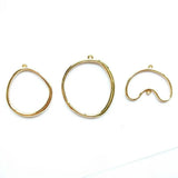 Geometric Alloy Pendant DIY Earrings Necklace Set