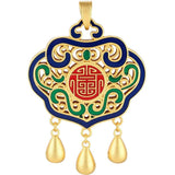 Cloisonne Sand Beads Safety Buckle Long Life Pendant Chain