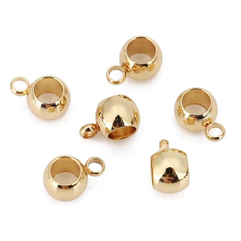 Stainless Steel Pendant Connectors Bail Clasps for DIY Necklace Making