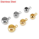 Stainless Steel Pendant Connectors Bail Clasps for DIY Necklace Making