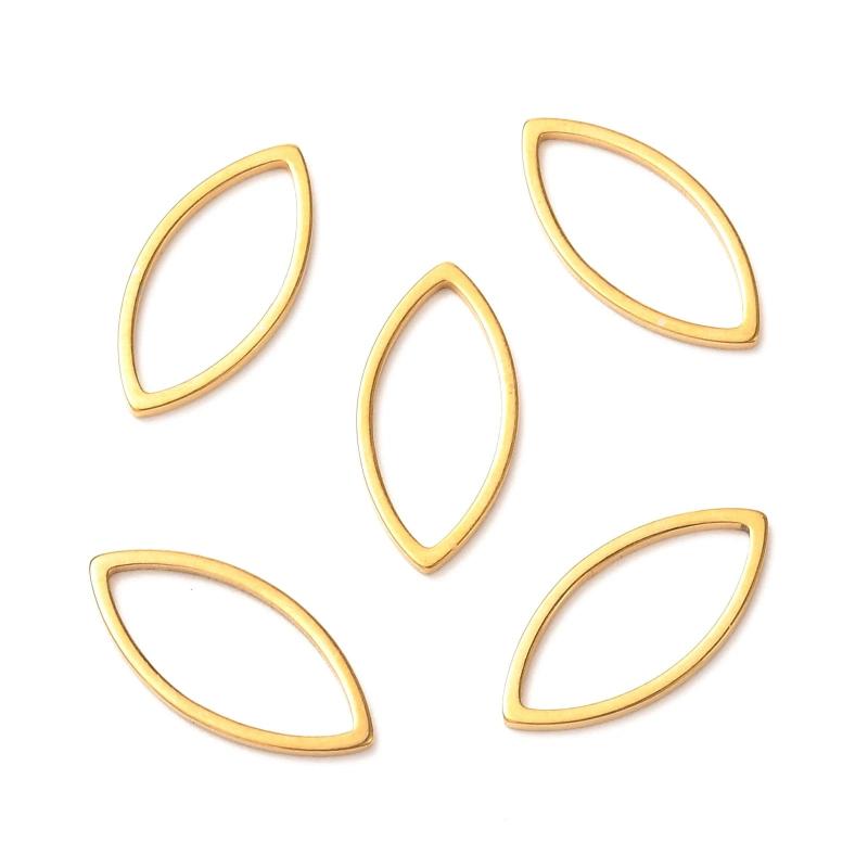 30Pcs Stainless Steel Geometric Connectors for Jewelry Making
