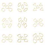 30Pcs Stainless Steel Geometric Connectors for Jewelry Making