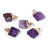 Carved Mini Bag Shape Stone Pendant Natural Stone Charm