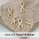 18k Rhodium Plated Copper Charm Handmade DIY Pendants 10pcs/lot