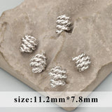18k Rhodium Plated Copper Charm Handmade DIY Pendants 10pcs/lot