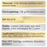 316L Stainless Steel Charms for Jewelry Making, 4pcs/lot