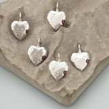 18k Rhodium Plated Copper Heart Charms for DIY Pendants