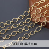 DIY Chain 18k Plated Copper Metal 1m/lot