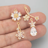 18k Rhodium Plated Jewelry Making Charms DIY Pendants