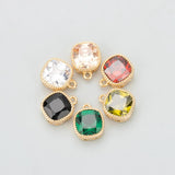 18k Plated Jewelry Accessories with Zircons, 6pcs/lot