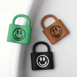 10pcs Alloy Drip Smile Charms Lock Pendant DIY Jewelry Making