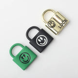 10pcs Alloy Drip Smile Charms Lock Pendant DIY Jewelry Making