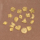 20pcs Hammered Disc Charms Stainless Steel Blank Coin Beads Pendant