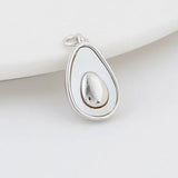 2PCS 11*18MM 14K Brass Shell Drop Charms Pendants Jewelry Making