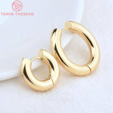 4PCS 20.5x5MM 26.5x5MM Stainless Steel Round Earrings Hoop DIY Jewelry Findings
