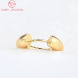 4PCS 20.5x5MM 26.5x5MM Stainless Steel Round Earrings Hoop DIY Jewelry Findings