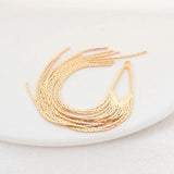 125MM 14K Brass Tassel Charms Pendants for Jewelry Making
