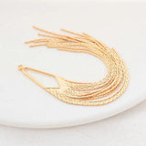 125MM 14K Brass Tassel Charms Pendants for Jewelry Making