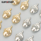 18k Rhodium Plated Copper Charms Handmade DIY Earring Necklace 4pcs/lot