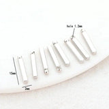 14K Brass Stick Charms Pendants Jewelry Making Supplies