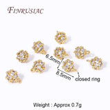 18K Plated Zircon Charms Pendants High DIY Jewelry Making Supplies
