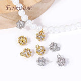 18K Plated Zircon Charms Pendants High DIY Jewelry Making Supplies
