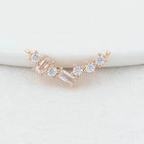 14K Brass Zircon Flowers Charms Pendants Connectors Necklace