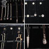 Velvet Travel Jewelry Roll Bag Organizer for Necklace Chain Bracelet