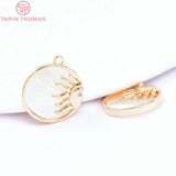 2PCS 11.5MM Brass Zircon Star Cat Paw Charms Pendants DIY Jewelry Findings