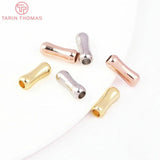 20PCS 3x9MM 24K Brass Bone Spacer Beads DIY Jewelry Accessories