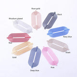 30pcs Colorful Rose elliptic Connectors Charms for Diy Jelwery Making