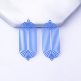30pcs Colorful Rose elliptic Connectors Charms for Diy Jelwery Making