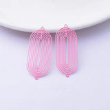 30pcs Colorful Rose elliptic Connectors Charms for Diy Jelwery Making